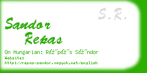 sandor repas business card